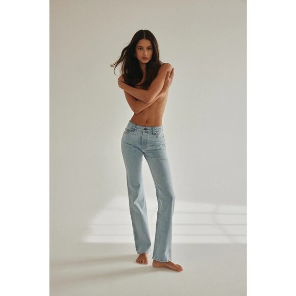 SAME Denim - Same NWT The Perfect Jean Vintage Light Straight Leg Mid Rise Size 25